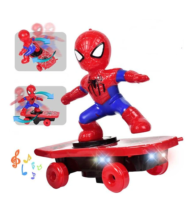 Spiderman Stunt Skate Board Toy - Image 2